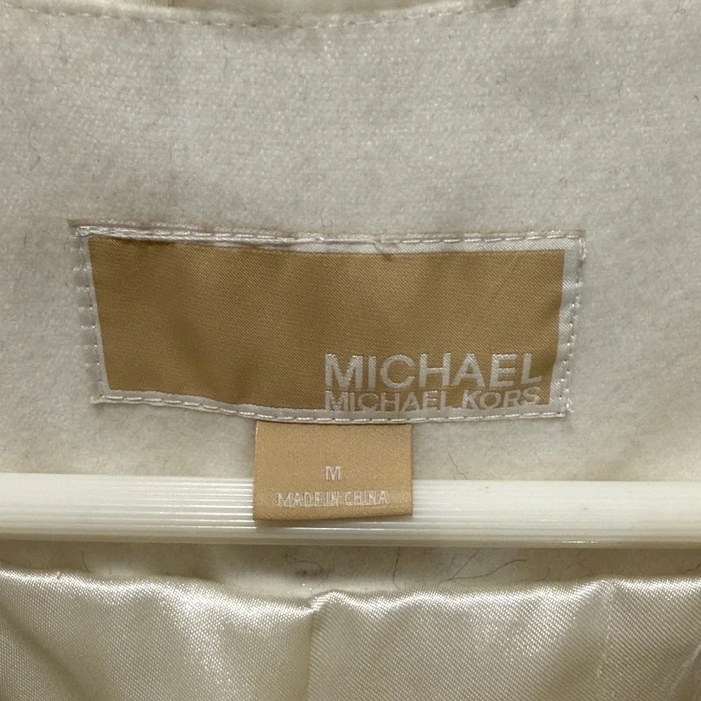 NWOT Michael Kors Dip-Dye Teddy Faux Fur Jacket - Medium - Picture 4 of 13